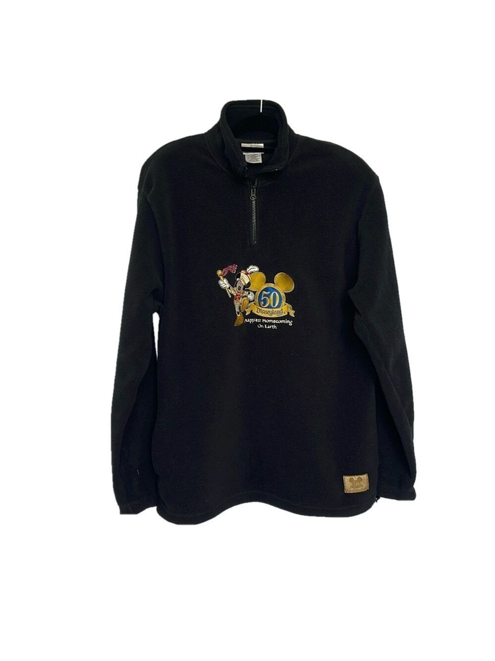 Disneyland 50th RARE 2005 Happiest Homecoming on Earth Mickey Fleece Zip XL EUC